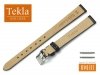 Pasek do zegarka skórzany 12 mm XL TEKLA PT69 czarny